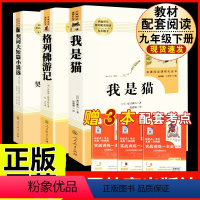 [人教版 3册]我是猫+格列佛游记+契诃夫短篇小说选 [正版]水浒传 原著完整版上下2册人民教育出版社九年级必读人教版青