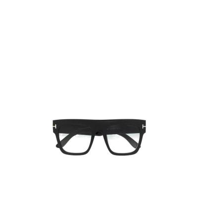 汤姆福特(Tom Ford)女士方框太阳镜方形镜框玳瑁纹渐色镜片时尚百 黑色