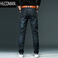 HLCOMAN2024新款牛仔裤男士款宽松直筒长裤冬季潮流加绒修身休闲男裤
