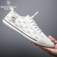 Rock Fairwhale洛克华菲 板鞋新品男鞋低帮男士小白鞋真皮韩版2025男鞋春季潮流休闲鞋