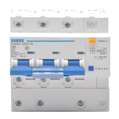 赛驰科技(SAICKG) SCK3LE-125/3+N 3P+N C80 低压漏保空气开关