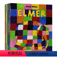 [正版]花格子大象十二册套装 英文原版绘本 Elmer 艾玛 吴敏兰书单 平装大开本 图画书 David Mckee