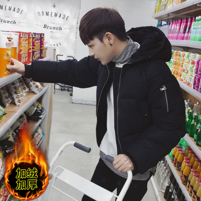 NEWLAKE冬季男士加绒加厚棉衣韩版短款羽绒棉服潮流外套棉袄新款面包服男棉衣