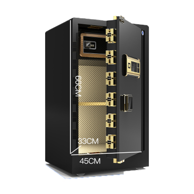 大一-保险柜飞跃系列80cm指纹型大型家用办公单门保险箱全钢保管箱升级防盗保管柜爵士黑