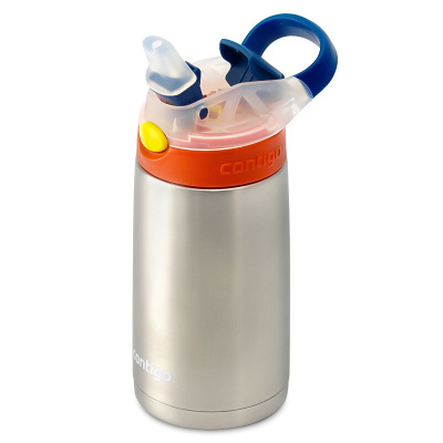 美国康迪克contigo儿童保温杯防漏吸管杯直身水杯孕婴童保温用品384ml