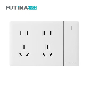 福田 插座开关 开关插座墙壁电源面板走线大面板家用墙壁插座 单位:个