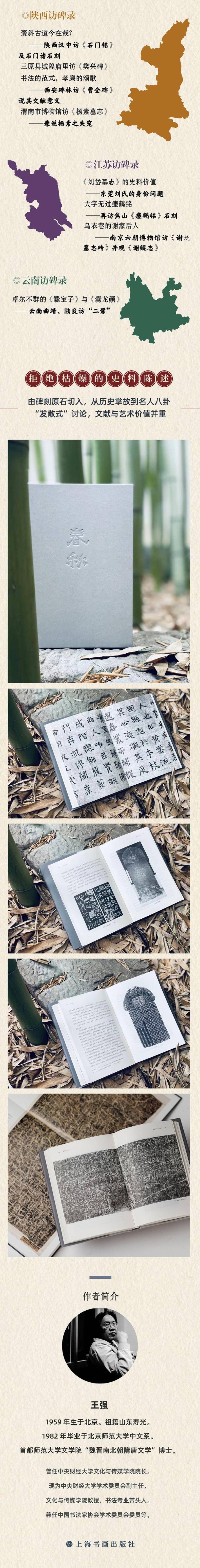 [正版图书]碑志春秋 石头上的历史事件与人物 王强 著 书法理论 艺术 上海书画出版社 图书