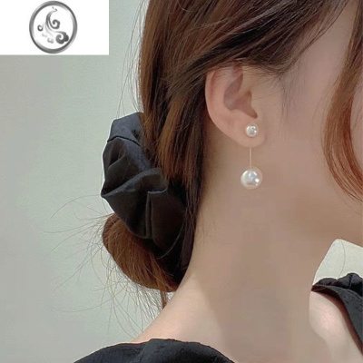 JiMi耳钉女925银针合成珍珠耳饰复古小香风耳环法式耳坠饰品女生配饰