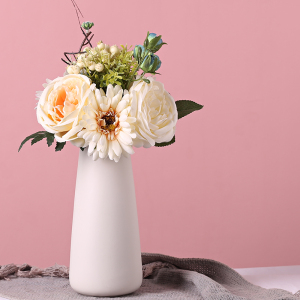 [补贴10%]白色陶瓷花瓶花盆水养北欧现代创意家居客厅干花插花装饰摆件器皿