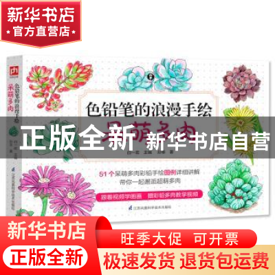 正版 色铅笔的浪漫手绘:呆萌多肉 孙非 凤凰含章出品 江苏凤凰科