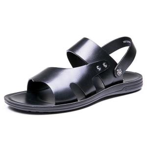 奥康凉鞋男夏季男士休闲凉皮鞋牛皮透气男凉鞋露趾凉拖鞋沙滩鞋子