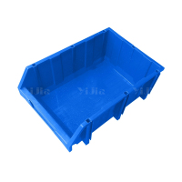 翌嘉YJ4121099 组合式零件盒收纳盒斜口工具盒 蓝色 400*600*230