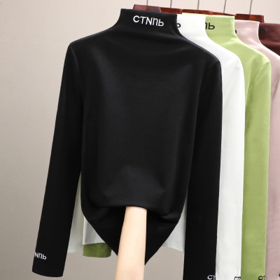 恋名媛2020年冬新款大码女装德绒加绒加厚内搭打底衫女百搭长袖上衣T恤大码女装