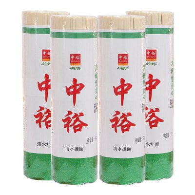 家庭实惠装8斤-中裕挂面面条清水挂面1kg*4山东爽滑麦芯面条细面素面食