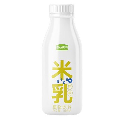 袁谷米乳330ml*8 早餐谷物饮料 含五常大米汁 奶茶店用醇厚米香米乳 米乳330ml*8