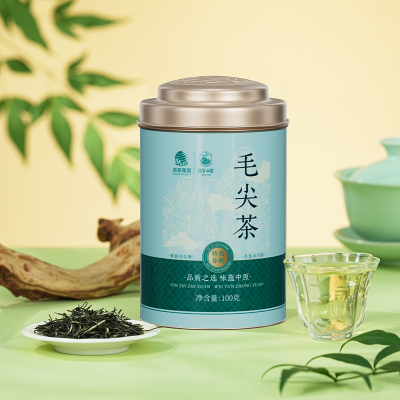 狮峰牌绿茶毛尖茶叶2025新茶预售特级春茶自己喝100g罐装