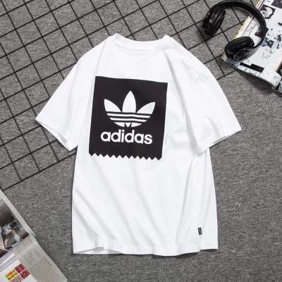 Adidas阿迪达斯短袖男2021夏季新款三叶草圆领运动休闲T恤EC7363