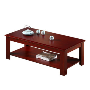 迅迈 油漆办公室家具接待室会客茶几木质中式茶几茶桌长茶几 60*120*45cm