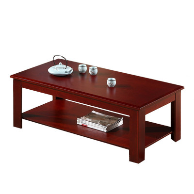 迅迈 油漆办公室家具接待室会客茶几木质中式茶几茶桌长茶几 60*120*45cm