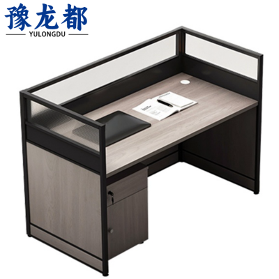 豫龙都办公桌带柜张