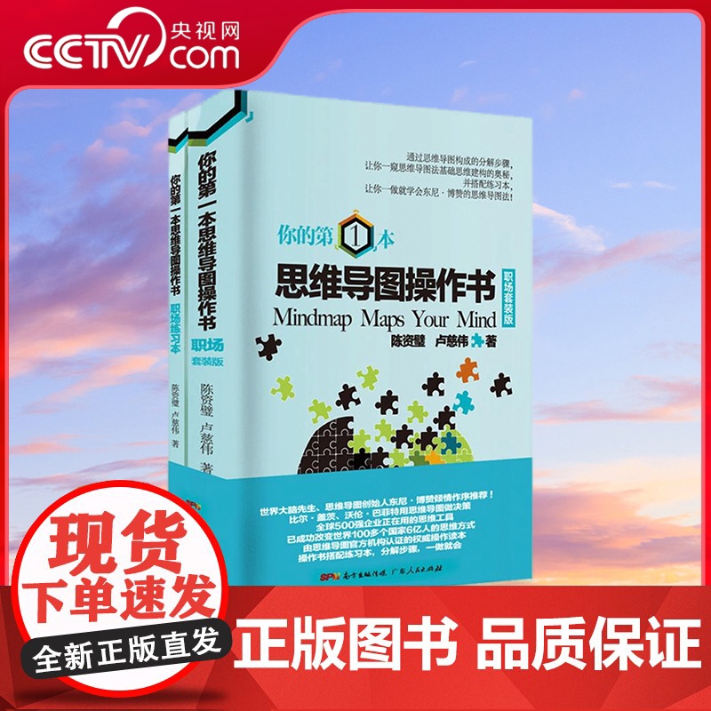 [央视网]你的第一本思维导图操作书 职场套装版 提高效率东尼博赞系列导论我的大脑开发创新逻辑思维入门书籍 GD