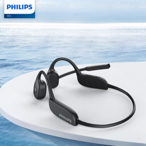 飞利浦(PHILIPS)TAN5609 骨传导蓝牙耳机旋转麦杆黑色