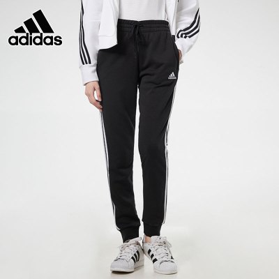adidas长裤女裤2021春季新款跑步训练运动裤收口休闲裤GM8733