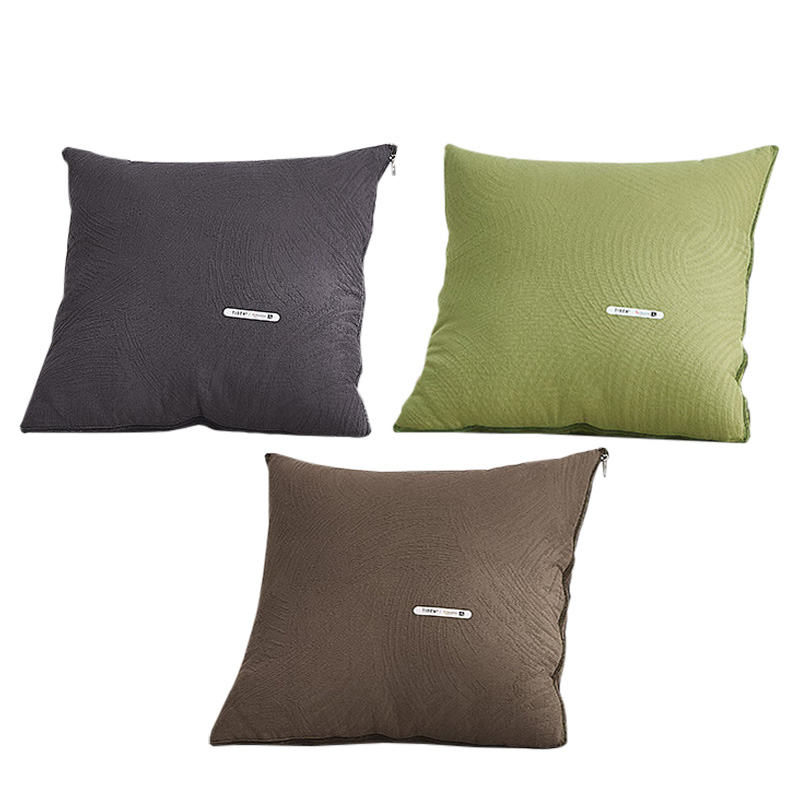 天琴抱枕被115*180cm柔软舒适不染砂洗提花TQ-J69(颜色随机)