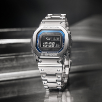 CASIO旗舰店卡西欧手表男G-SHOCK金属小方块银块潮流运动男士电子石英表男日韩腕表生日送礼GMW-B5000D