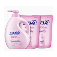 嘉创优品 蓝月亮婴儿洗衣液 宝宝儿童专用洁净温和去污2斤瓶装+2斤袋装 1kg瓶*1+500g袋*2