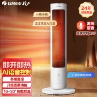 格力(GREE)[升级语音控制]取暖器家用暖风机电暖器广角送暖电暖气立式取暖气轻音电暖风热风机NFTB-X6020BV