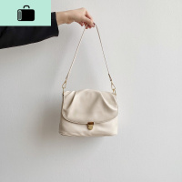 奶白色 法式手提单肩斜挎多用 气质UP包简约腋下法棍包NEW LAKE女士单肩包