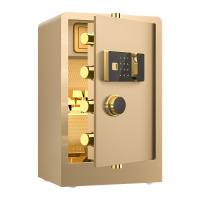 鑫星奈 XXN4060652 全钢实心保险柜办公防盗保险箱 高80cm金色指纹款