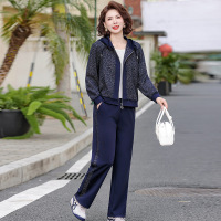 时尚休闲妈妈运动装两件套40-60岁气质中年装运动服50岁春秋装女