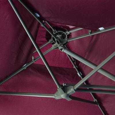 家柏饰(CORATED)品质户外遮阳伞岗亭伞太阳伞庭院伞大型别墅伞罗马四方伞 墨绿2.2m庭院伞(大陆标准)