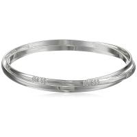 GUESS银色金属三件套互锁手链优雅百搭女式饰品