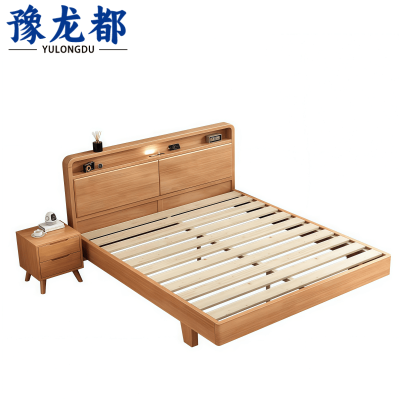 豫龙都木床+床头柜 1.8m套