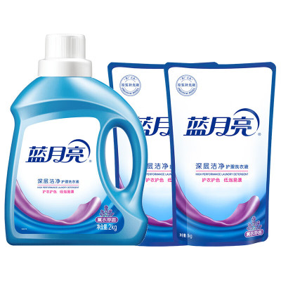 蓝月亮薰洁净2kg+薰洁净袋1kg×2