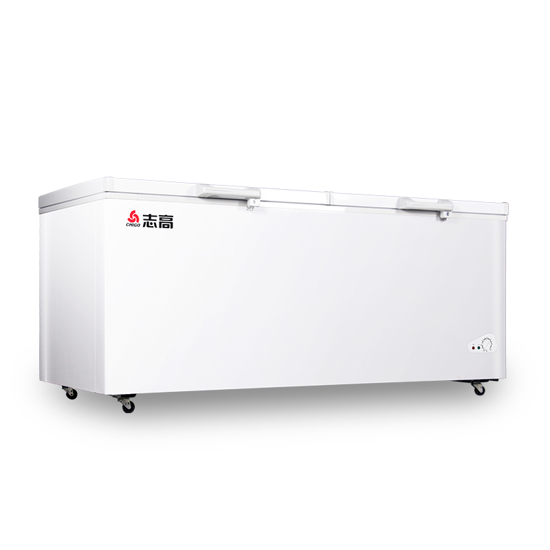 志高bd/bc-618卧式冷柜家用商用顶开门冷藏冷冻冷藏冷冻转换柜大容量