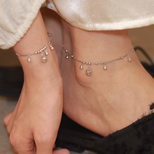 闺蜜铃铛纯银手链脚链女生设计小众轻奢高级感新款宫铃足链夏送女朋友老婆情人节七夕生日礼物