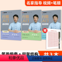 [名家指导,视频+笔顺]行楷升级版3本-教程装(赠中性笔) [正版]荆霄鹏行楷字帖成人练字成年男行书初学者控笔训练字帖高