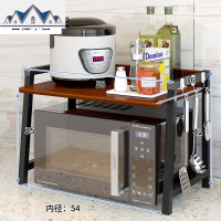 厨房置物架微波炉架子厨房用品落地式2层调味料收纳架储物烤箱架 三维工匠