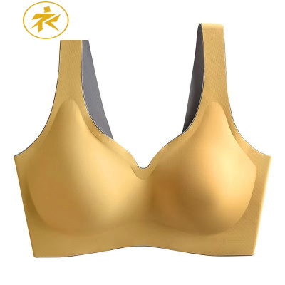 Ideamini乳胶内衣女小胸聚拢无钢圈胸罩收副乳无痕大码一片式美背背心文胸