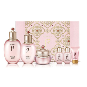 后(Whoo)套装盒套装护肤化妆品保湿 面部护肤套装礼盒 水妍水乳面霜六件套装 (补水保湿)