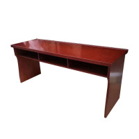 鑫环境 办公家具180*40贴纸皮长条桌 大小型会议桌椅组合培训双人木皮长条桌条形会议室办公桌培训桌