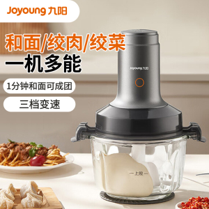 九阳(Joyoung)绞肉机家用电动多功能 1分钟快速成团绞肉绞菜机料理三合一 切菜绞馅搅面碎肉机S20-LA906