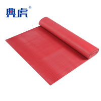 典虎 绝缘橡胶垫 红色平面 25kv 5米*1米*8mm 卷