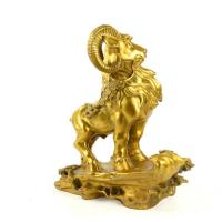 美帮汇领头羊摆件 羊的摆件铜羊洋洋得意办公室桌面摆件商务礼品