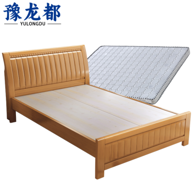 豫龙都 床+床垫1.5m 套