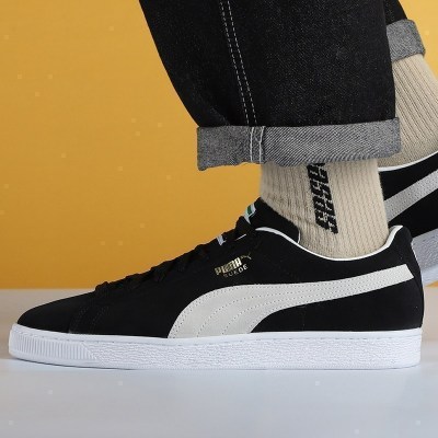 PUMA彪马男鞋女鞋2021春季新款SUEDE经典板鞋情侣休闲鞋374915-01